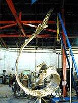 Bronze cast at the foundry"Wind and Sea" - Albatross and Dolphin Monumental Bronze Sculpture 15 Feet Tall - Wind and Sea - Wind and Sea" - Albatross and Dolphin Monumental Bronze Sculpture 15 Feet Tall by Scott Hanson - 