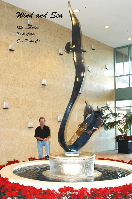 "Wind and Sea" - 15 Feet Tall -Monumental Bronze Sculptures Monumental Bronze Sculptures by Scott Hanson - Monumental Sculpturesby Scott Hanson 